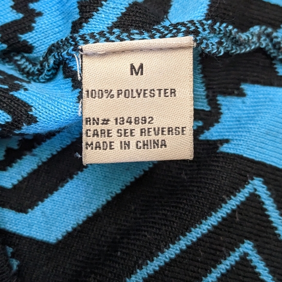 (2/$25) Cleo patterned bodycon pencil skirt blue - Picture 6 of 10